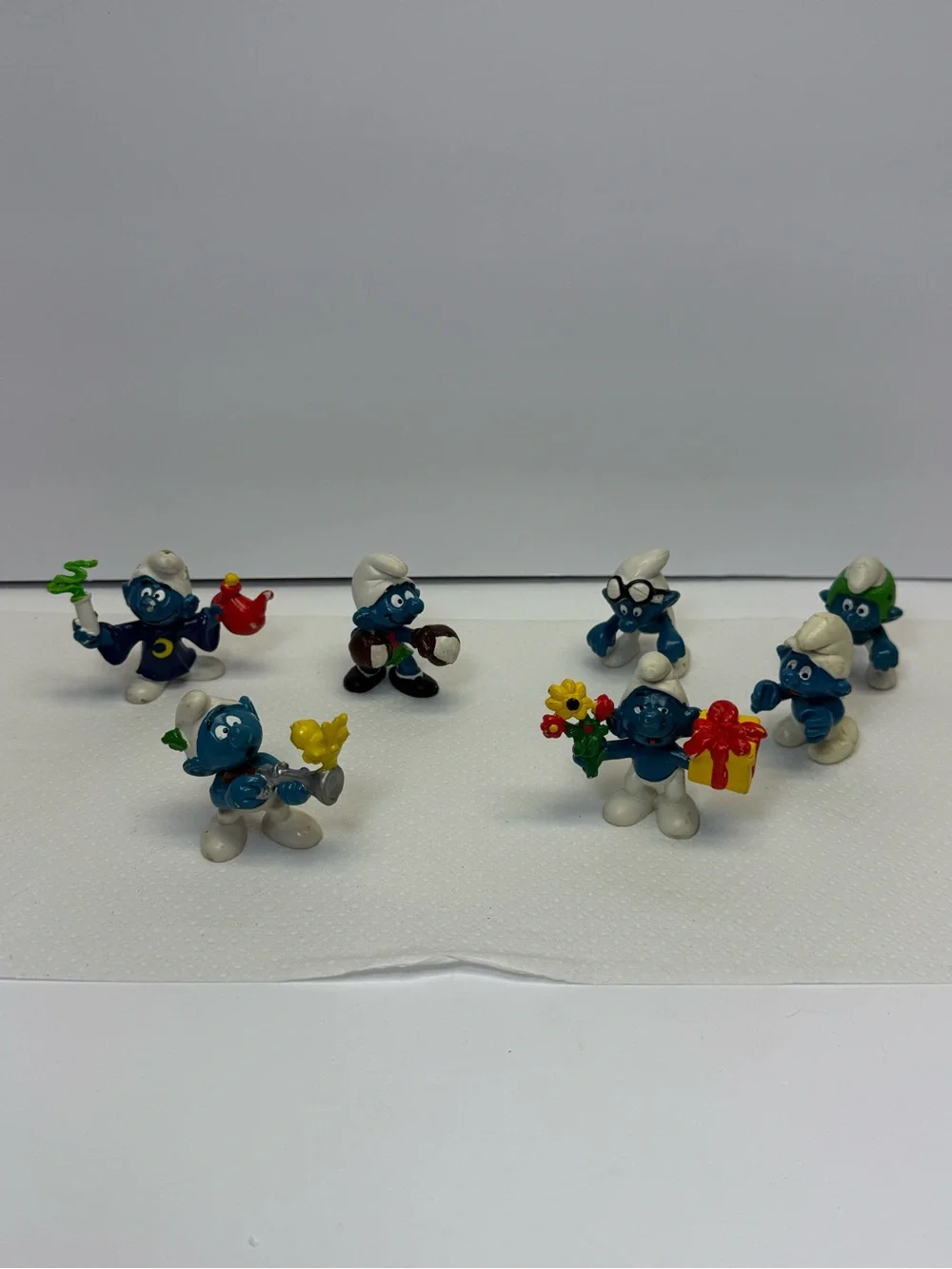 Set of 7 Vintage 1979/1980 Smurfs